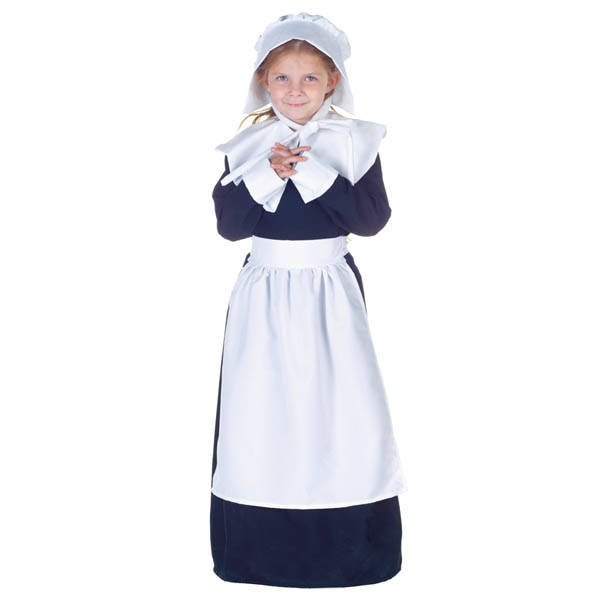 Pilgrim Girl Costume - Medium | Underwrap Kids