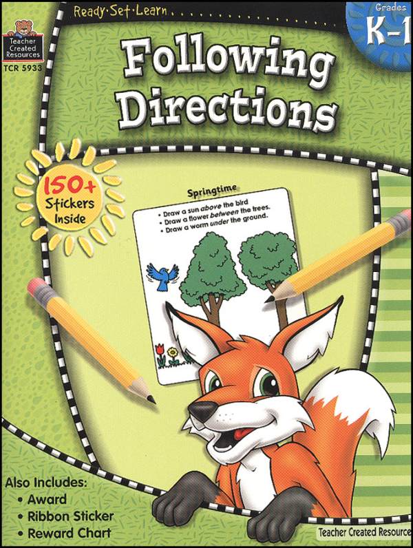 Following Directions (Ready, Set, Learn) Teacher Created Resources