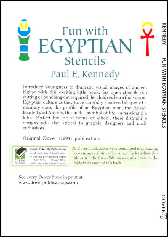 fun with egyptian little stencils dover publications 9780486282046