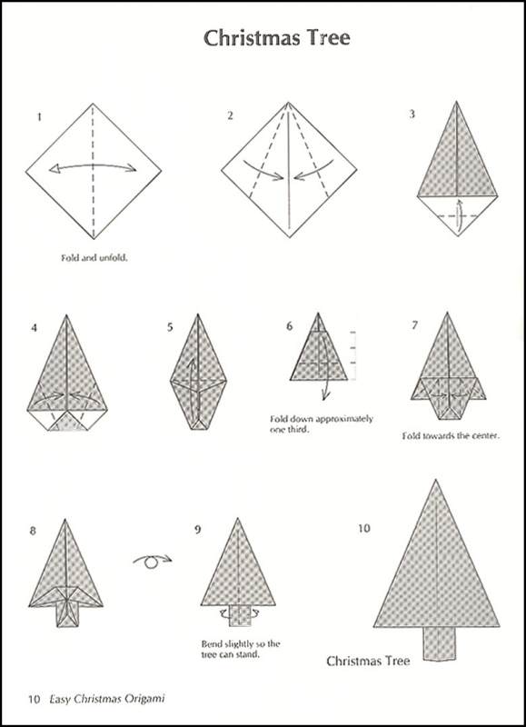 christmas origami directions