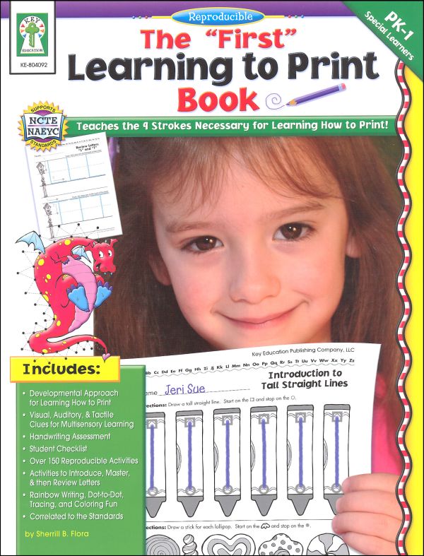 First Learning to Print Book | Key Education | 9781602681071