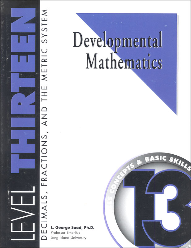 Developmental Math Level 13 Worktext