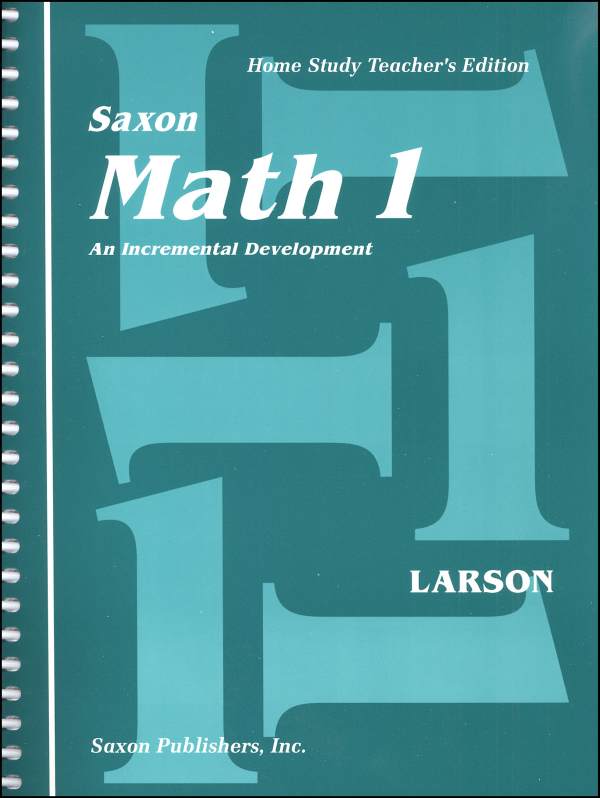 Saxon Math 1 Teacher Edition