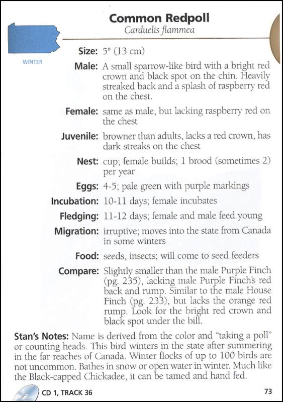 Birds of Pennsylvania Field Guide | Adventure Publications | 9781647550882