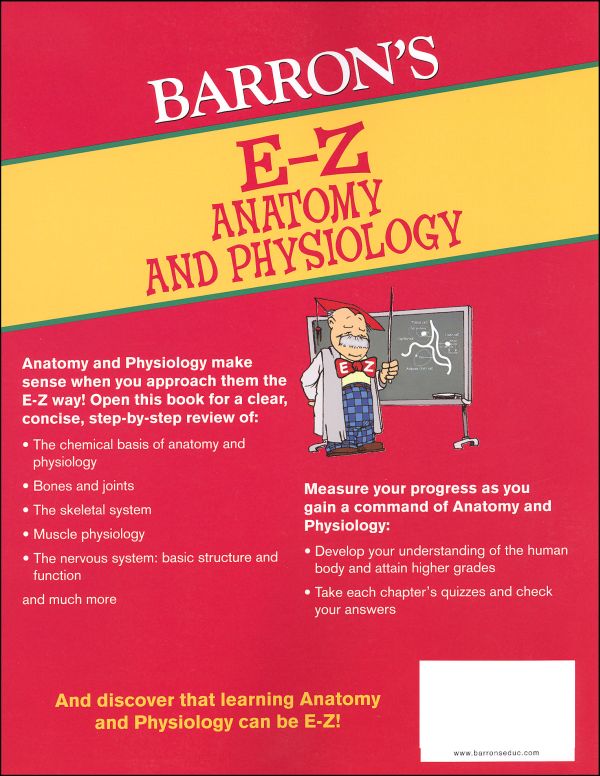 EZ Anatomy and Physiology Barron's Educational Series 9780764144684