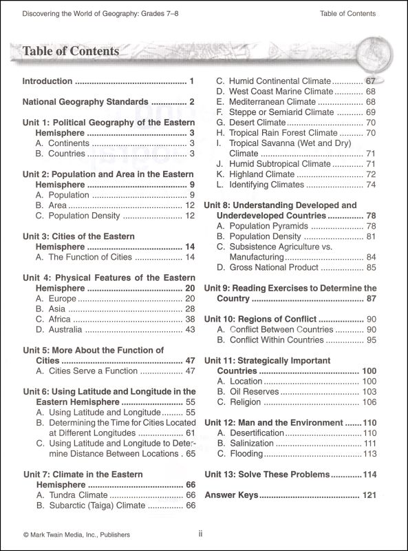 Discovering World of Geography Gr 78 (Eastern Hemisphere) CarsonDellosa 9781580372305