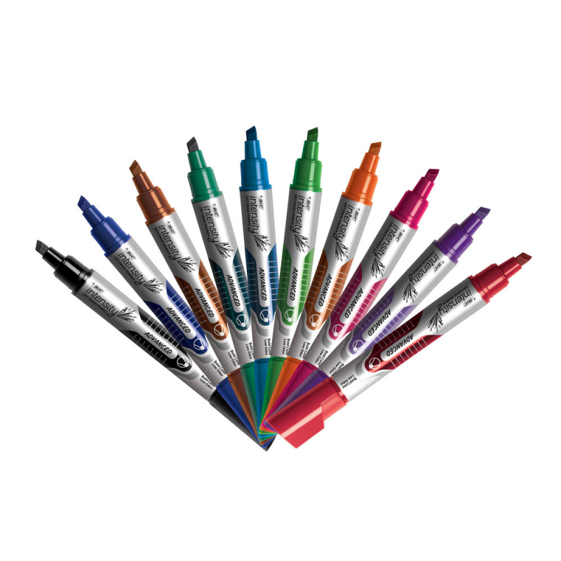 BIC Intensity Dry Erase Markers Chisel Tip Assorted Colors (24 pack ...