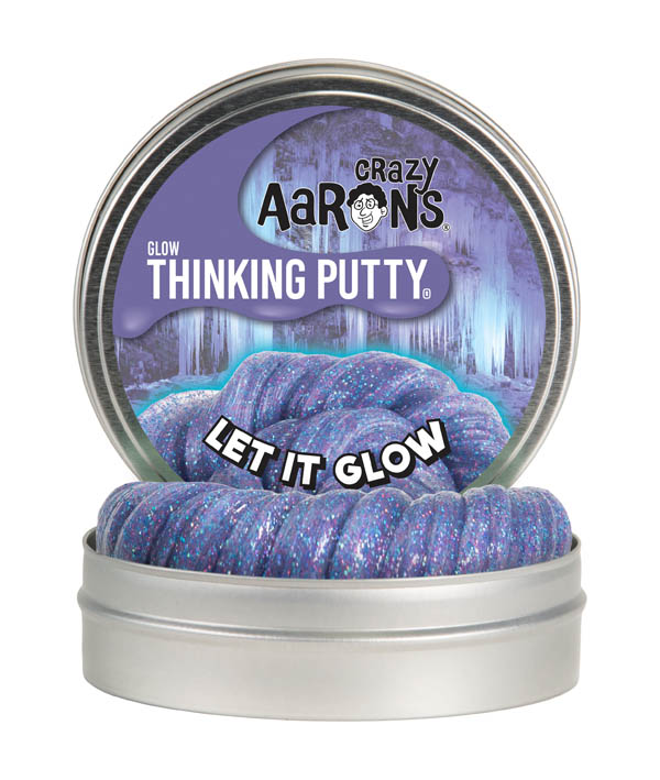 Crazy Aarons Thinking Putty 4 Tin Never Drives Out Draw with Reactive Glow Charger GHOSTWRITERS Secret Scroll
