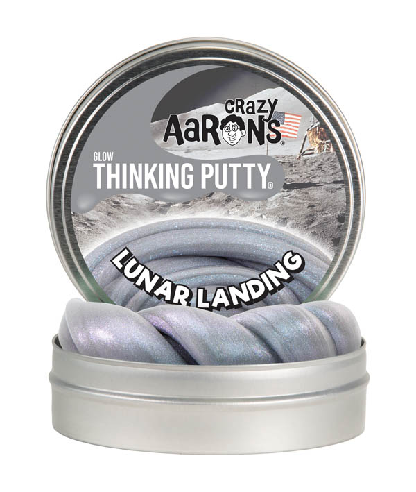 Lunar Landing Putty 4" Tin with Glow Charger (Glow in the Dark)