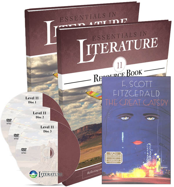 Essentials in Literature Level 11 Combo (DVD, Student Text/Workbook, Parent/Teacher Handbook and Novel)