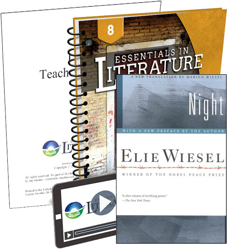 Essentials in Literature Level 8 Bundle (Textbook, Teacher Handbook, Novel, and Online Video Subscription)