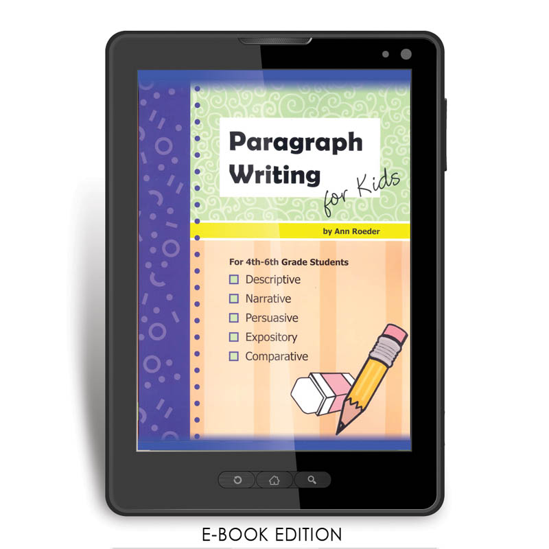Paragraph Writing for Kids e-book