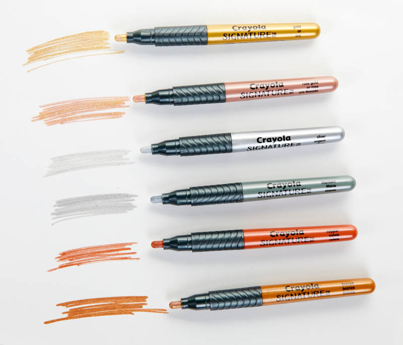 Crayola Signature Liquid Metal Craft Markers (6 count) Crayola