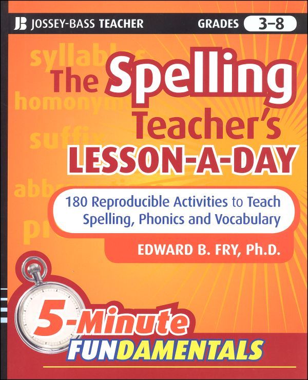 Spelling Teacher S Lesson A Day Jossey Bass 9780470429808