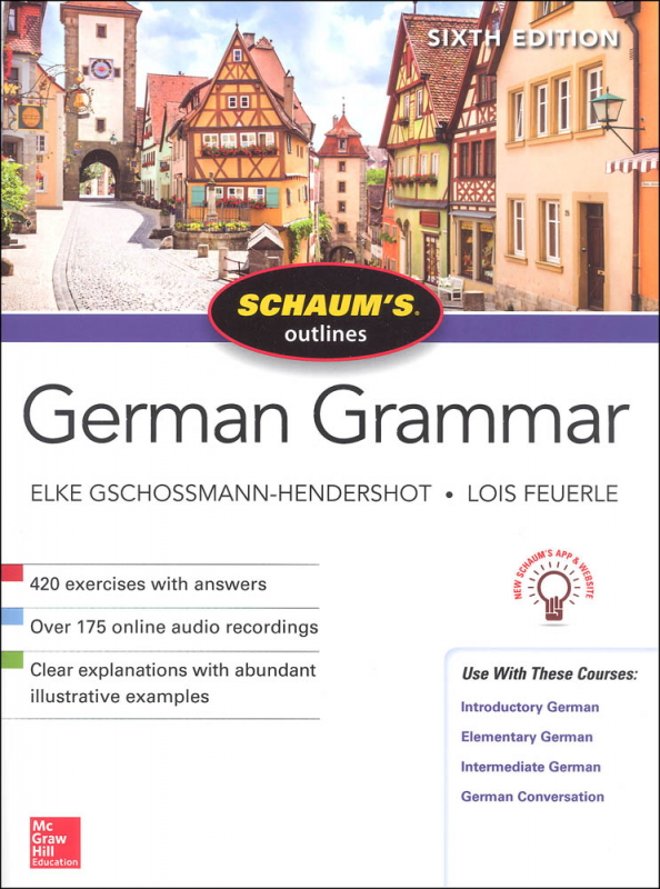 Schaum S Guide To German Grammar Sixth Ed Mcgraw Hill Trade