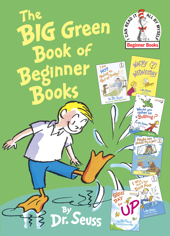 I began the book. The big green books of beginner books. beginner book. книга бегинер. the book is green.