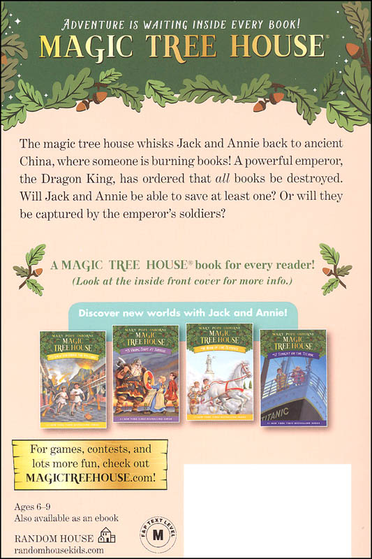 Day Of The Dragon King (Magic Tree House #14) | Random House Books For ...