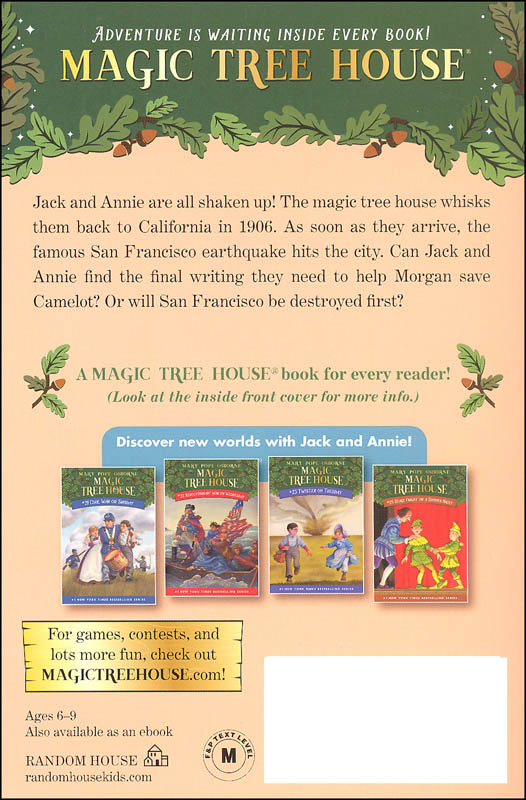 Earthquake in the Early Morning (MTH 24) Random House Books for