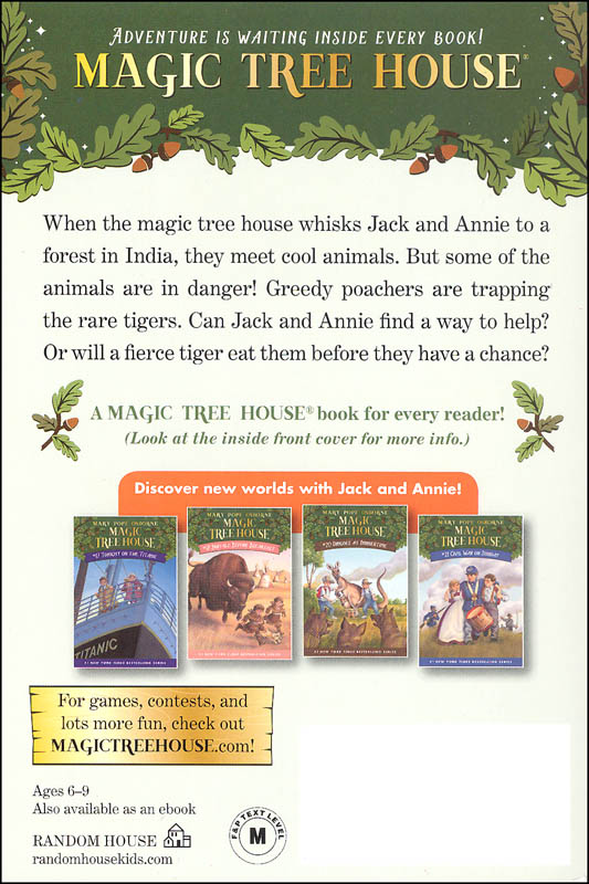 Tigers at Twilight (Magic Tree House 19) Random House