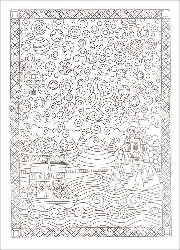 Entangled Starry Skies Coloring Book (Creative Haven) Dover