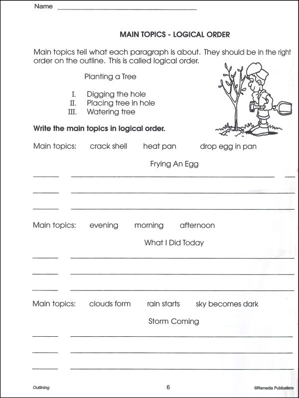 Beginning Outlining Grades 3-4 | Remedia Publications | 9781561752935