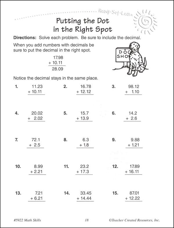 Math Skills Grade 3 (Ready, Set, Learn) | Teacher Created Resources ...