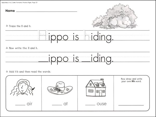 A to Z Letter Formation Practice Pages | Scholastic Teaching Resources