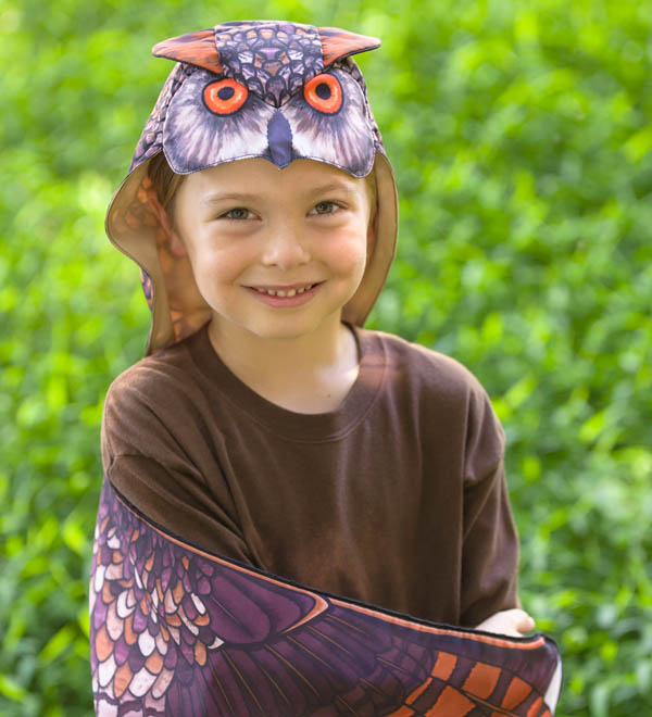 Hooded Owl Wings Great Horned Owl HearthSong