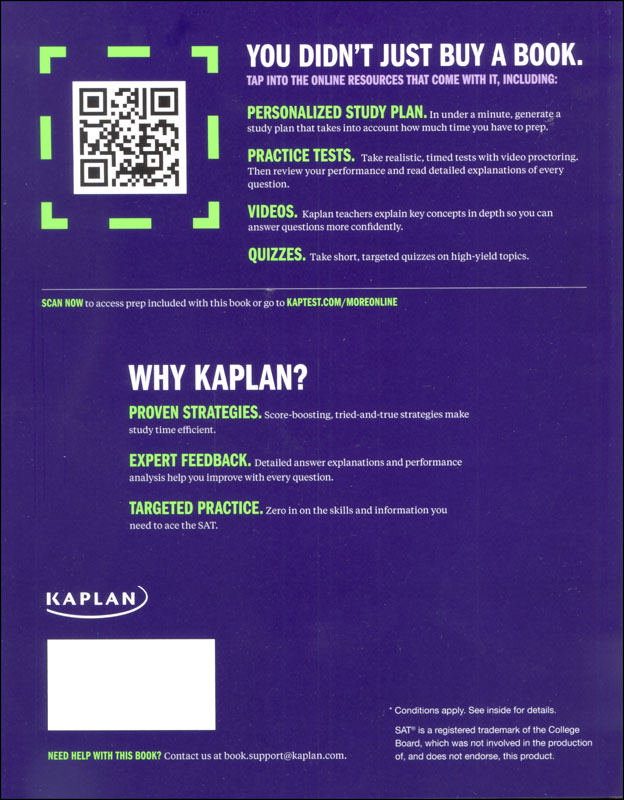 Kaplan SAT Prep Plus 2021 5 Practice Tests + Proven Strategies
