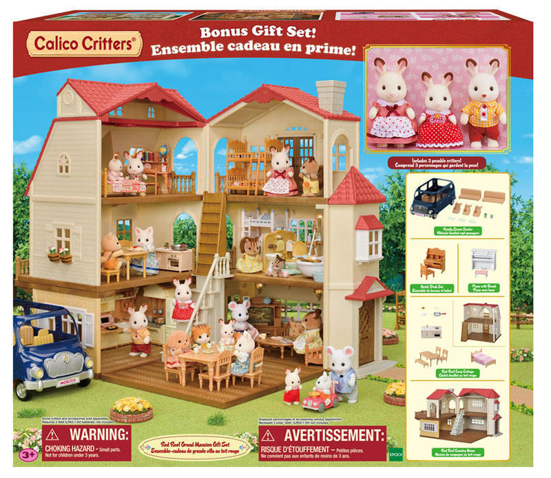 Red Roof Grand Mansion Gift Set (Calico Critters)