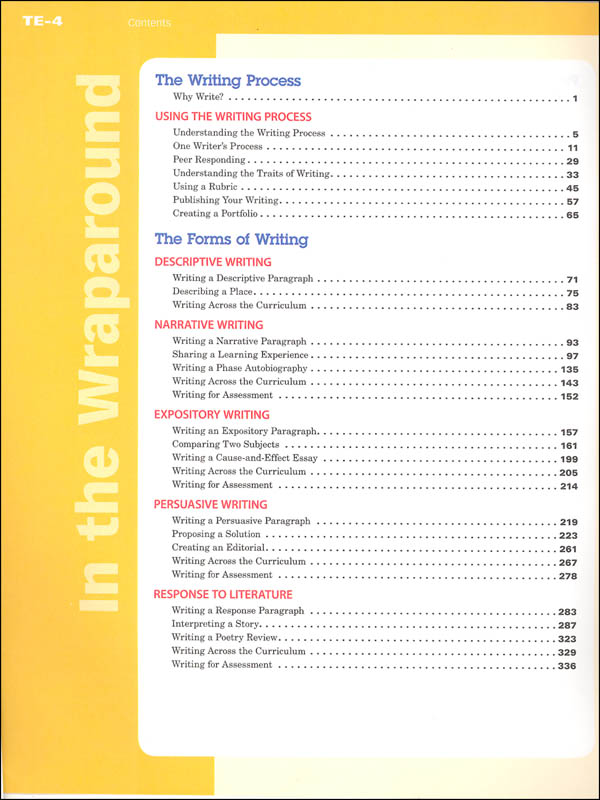 Write Source (2012 Edition) Grade 7 Teacher's Edition | Great Source ...