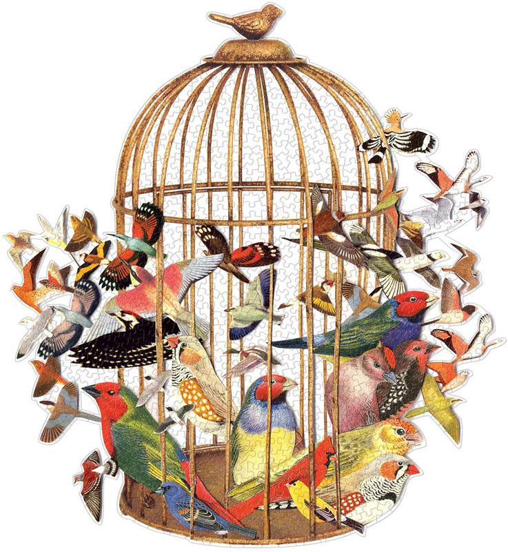 Bouquet of Birds Shaped Puzzle (750 pieces) | Galison | 9780735364806