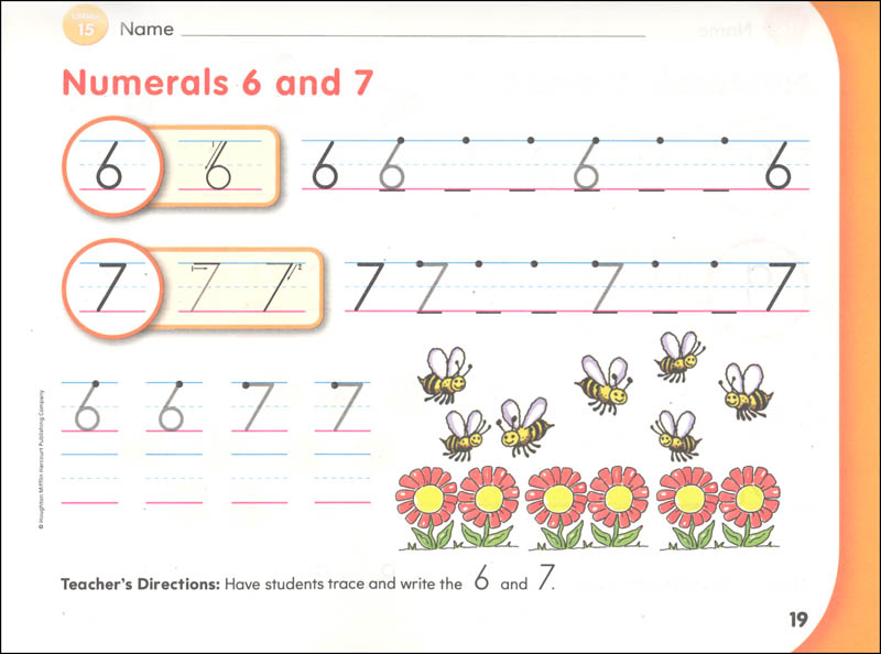 HMH Handwriting Ball and Stick Student Edition Kindergarten Starter