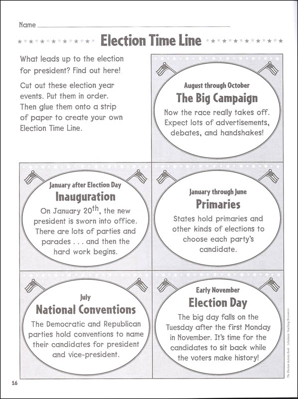 Election Activity Book Scholastic Teaching Resources 9781338038378