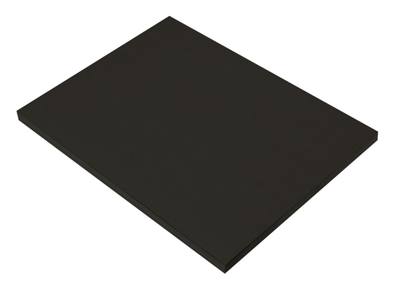 SunWorks Construction Paper Black 9