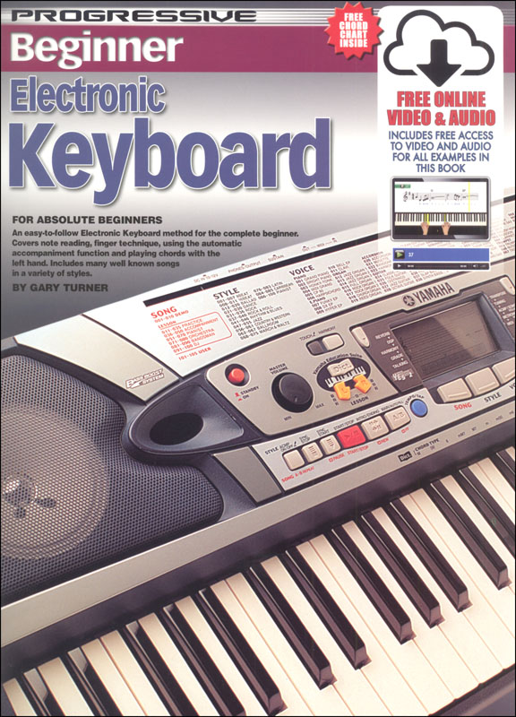 Progressive Beginner Electronic Keyboard With Online Video & Audio
