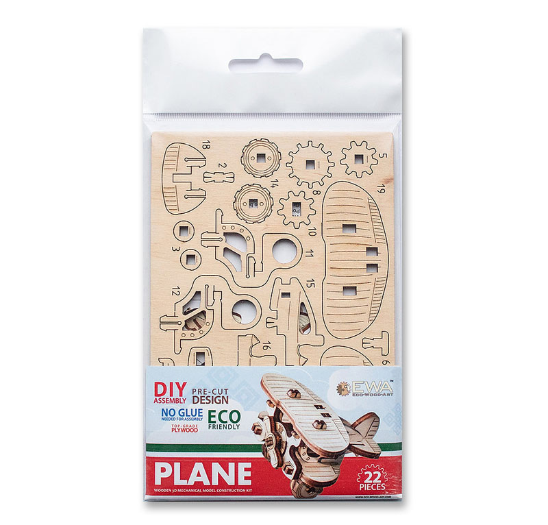 Mini Plane Kit (Eco Wood Art)