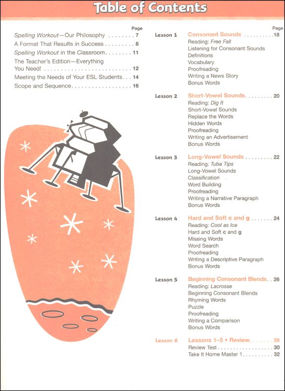 Spelling Workout 2001 Level D Teacher Edition Modern