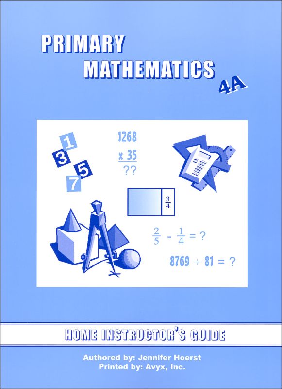Primary Math US 4A Home Instructor Guide