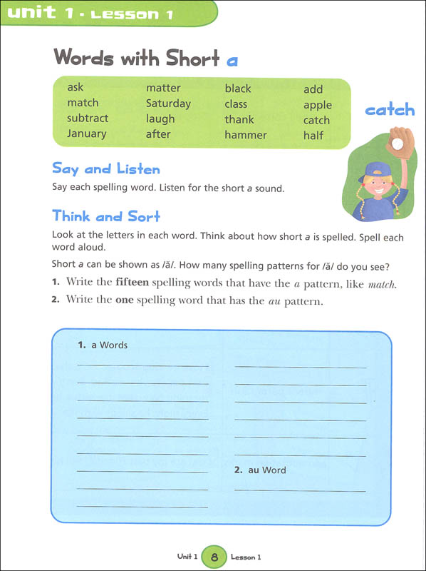 Spelling Skills Grade 3 (Harcourt Family Learning) Flash Kids
