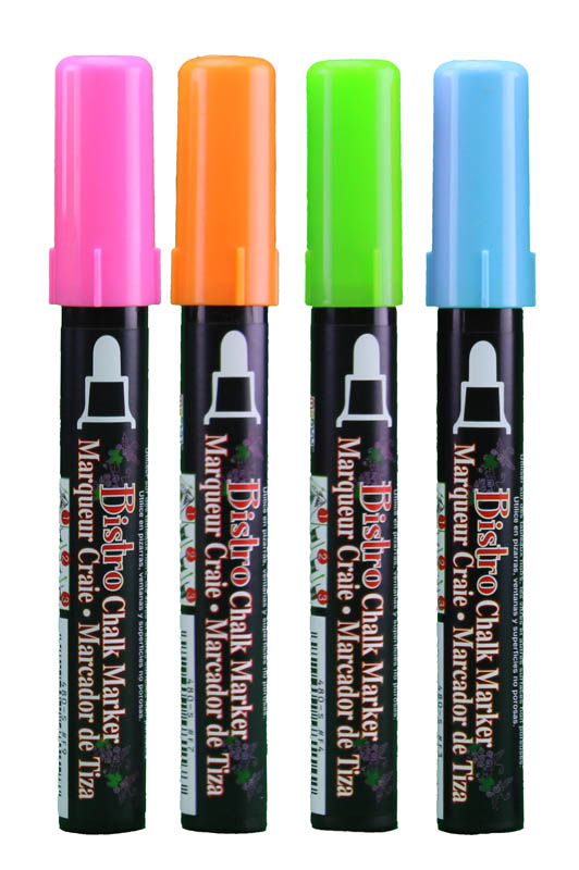 Uchida Fluorescent Chalk Markers - 4 Pack | Flipside