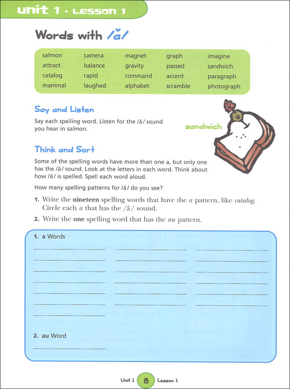 Spelling Skills Grade 6 (Harcourt Family Learning) Flash Kids