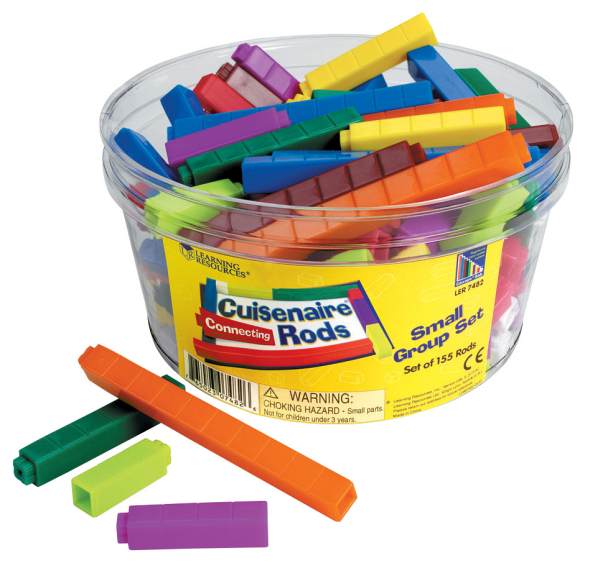 Connecting Cuisenaire Rods Small Group Set - 155 Plastic Rods