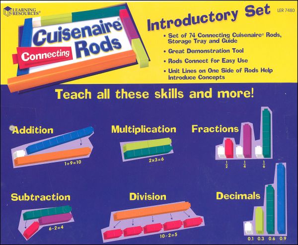 Learning Resources Cuisenaire Rods Wooden Introductory Set Multicoloured for sale online