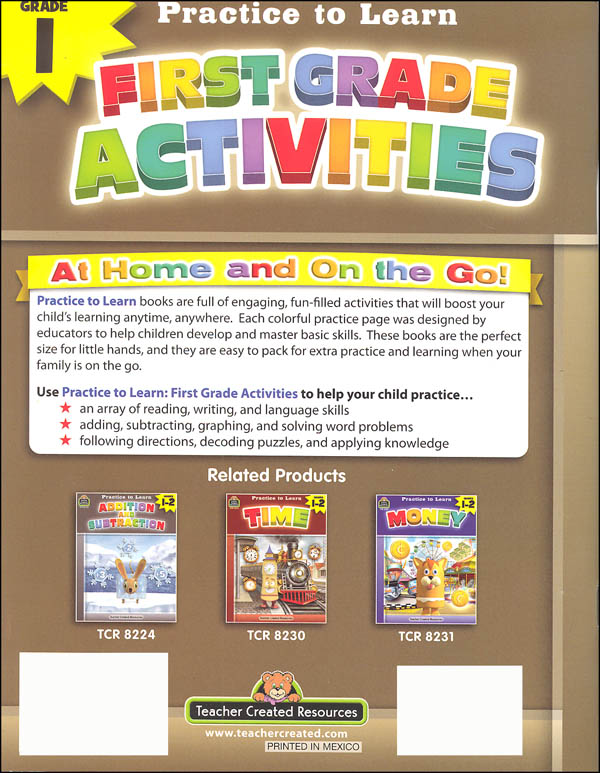First Grade Activities (Practice to Learn) | Teacher Created Resources