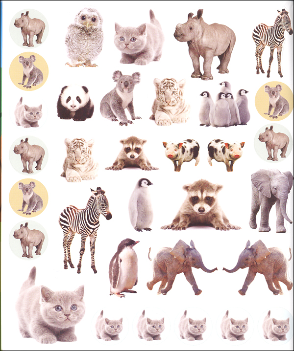 Baby Animals Eyelike Stickers