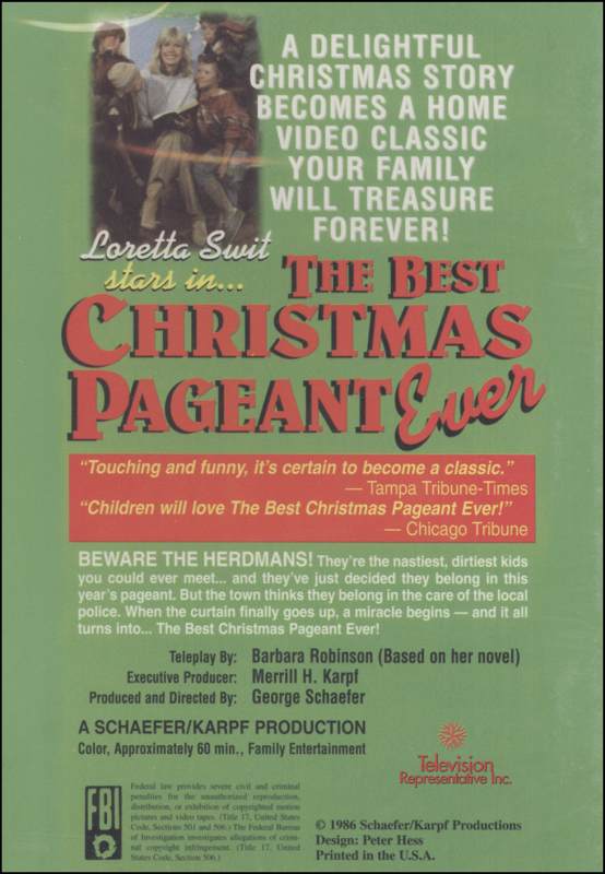 Best Christmas Pageant Ever DVD Vision Video