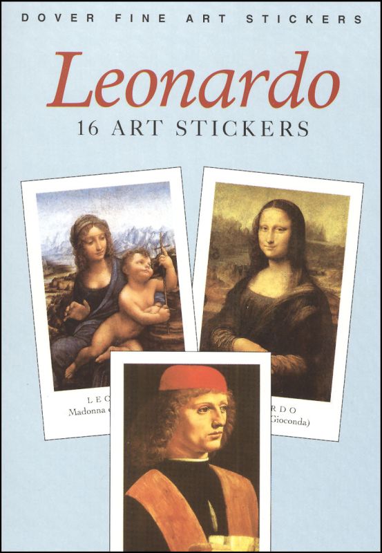 Leonardo da Vinci 16 Art Stickers