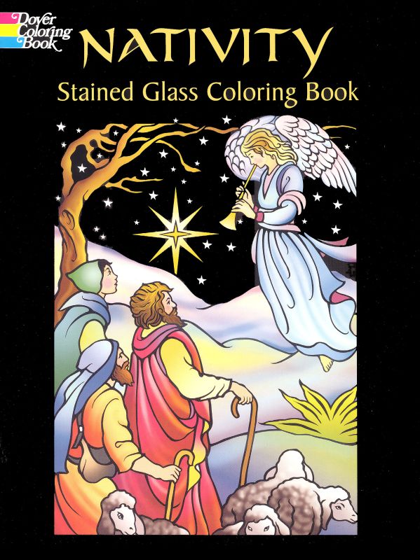 Nativity Stained Glass Coloring Book Dover Publications 9780486435275