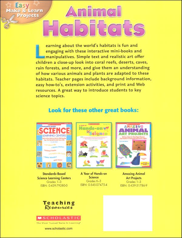 Easy Make & Learn Projects: Animal Habitats | Scholastic Teaching ...